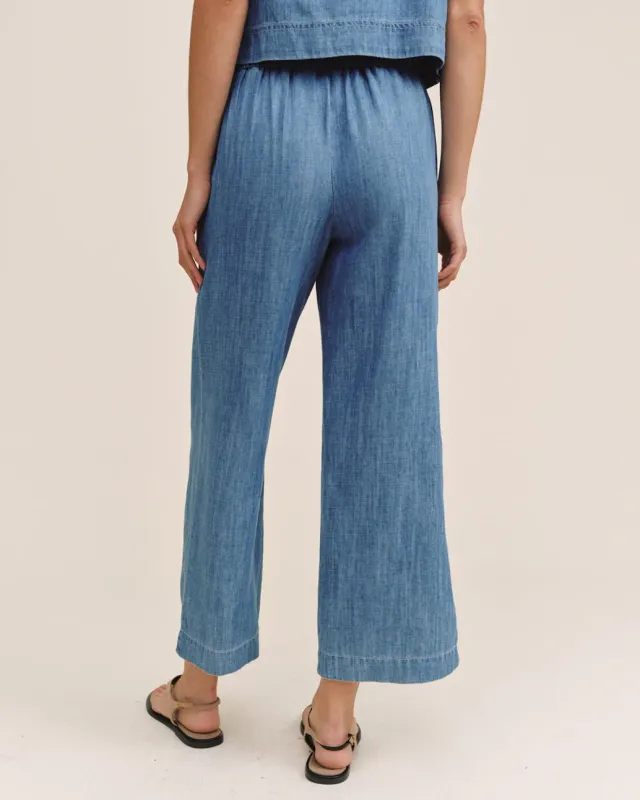 Bella Dahl - Clean Waist Denim Pant Island Blue Wash