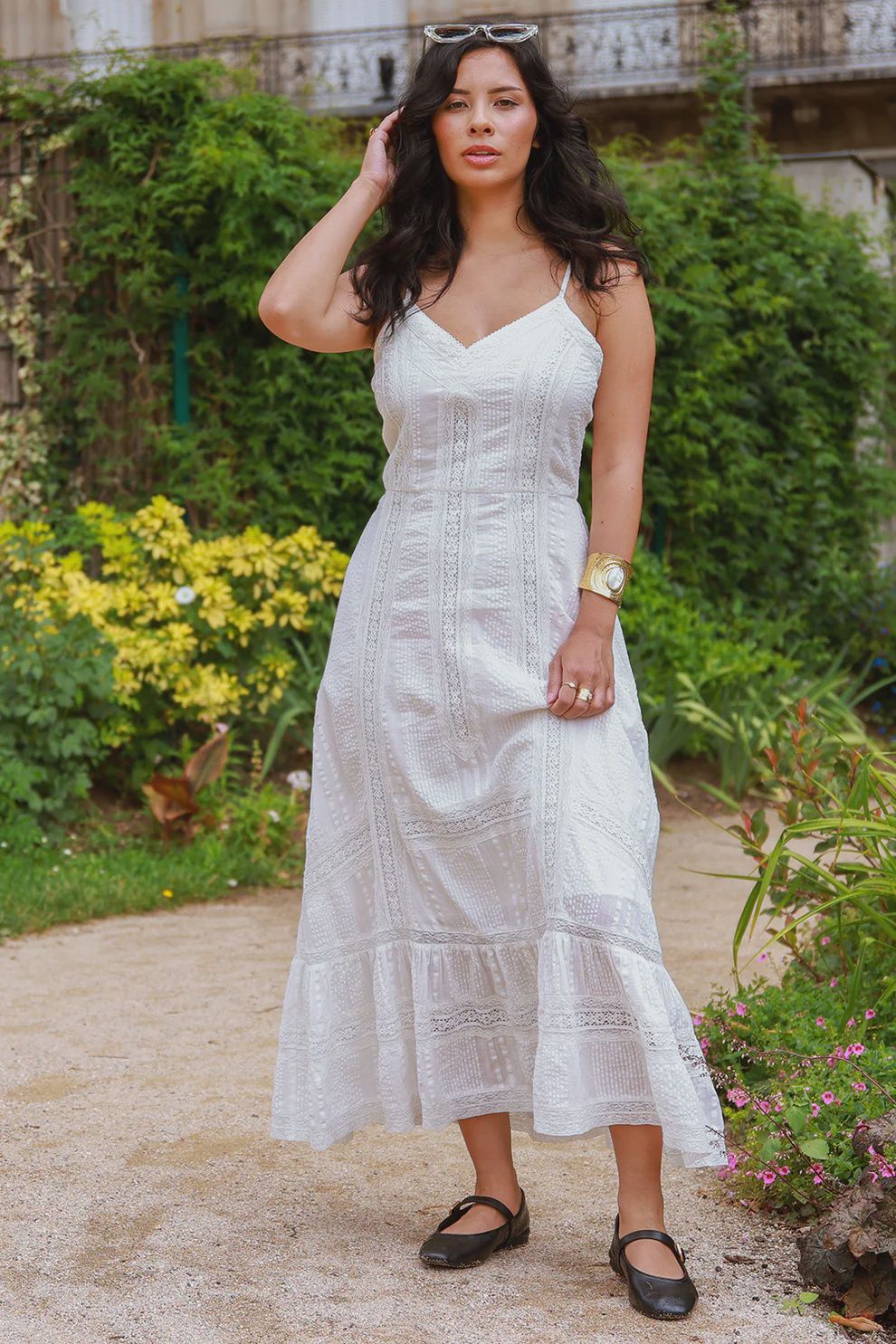 Strawberry Paris - Sevilla Maxi Dress White