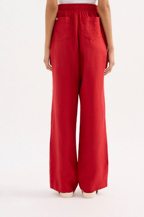 Nude Lucy - Lounge Linen Pant Vermillion