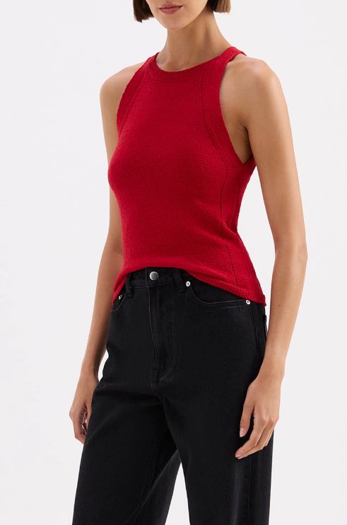 Nude Lucy - Kharis Knit Tank Cherry