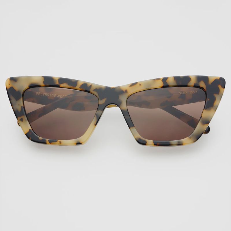 FREYRS Eyewear - Siena Acetate Womens Cat Eye Sunglasses - Milky White