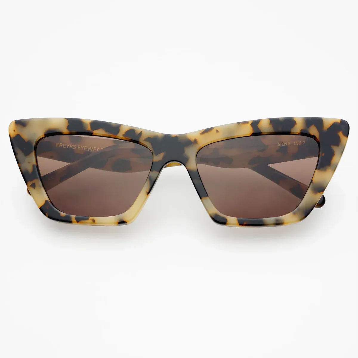 FREYRS - Siena Acetate Womens Cat Eye Sunglasses - Milky White