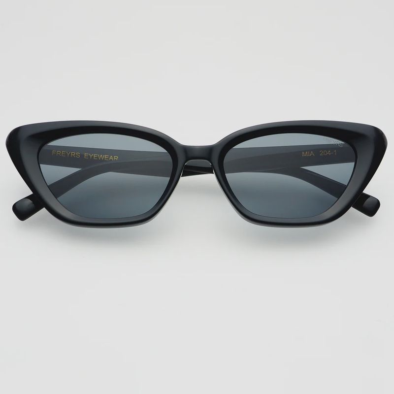 FREYRS Eyewear - Mia Acetate Cat Eye Womens Sunglasses - Black