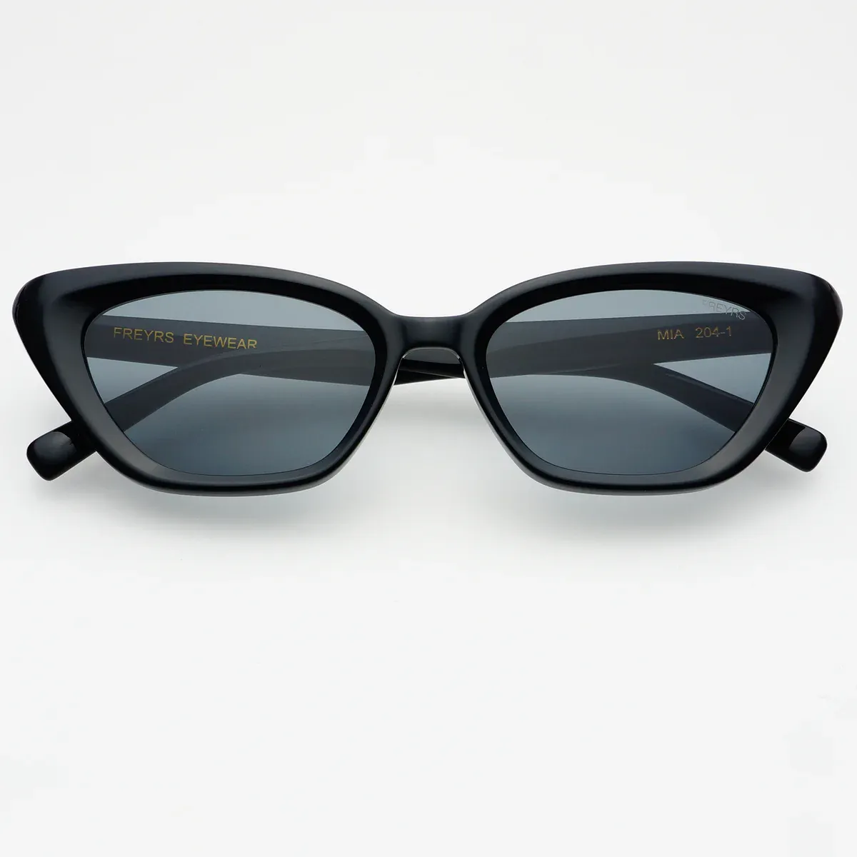 FREYRS - Mia Acetate Cat Eye Womens Sunglasses - Black