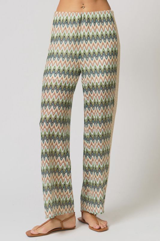 Central Park West - Celine Crochet Mid Rise Pants