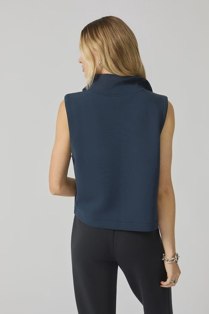 MPG Sport - Dreamweave Half Zip Mock Neck Navy Blazer