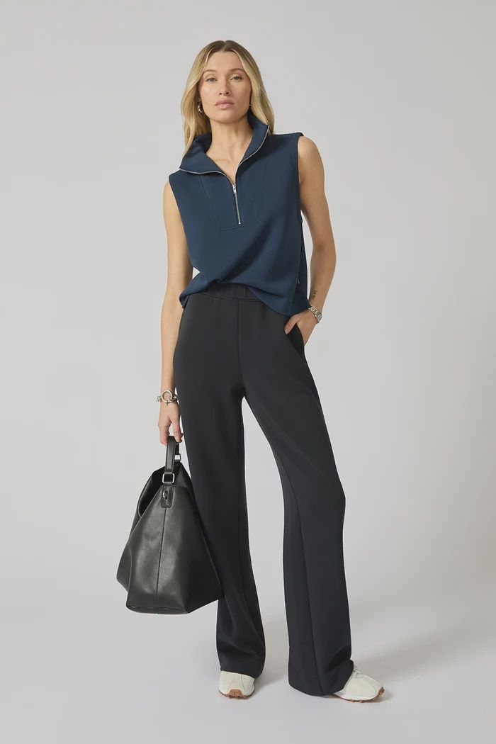 MPG Sport - Dreamweave Half Zip Mock Neck Navy Blazer