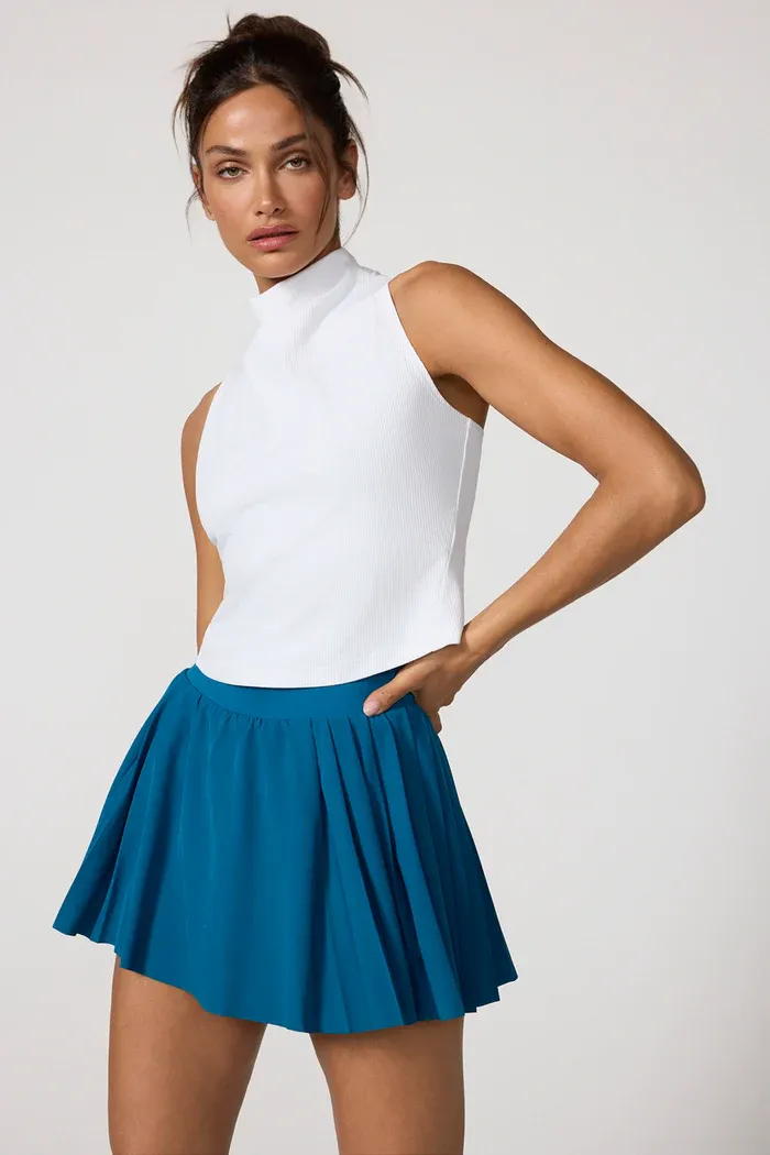 MPG Sport - Ribbed Mock Tank Brilliant White