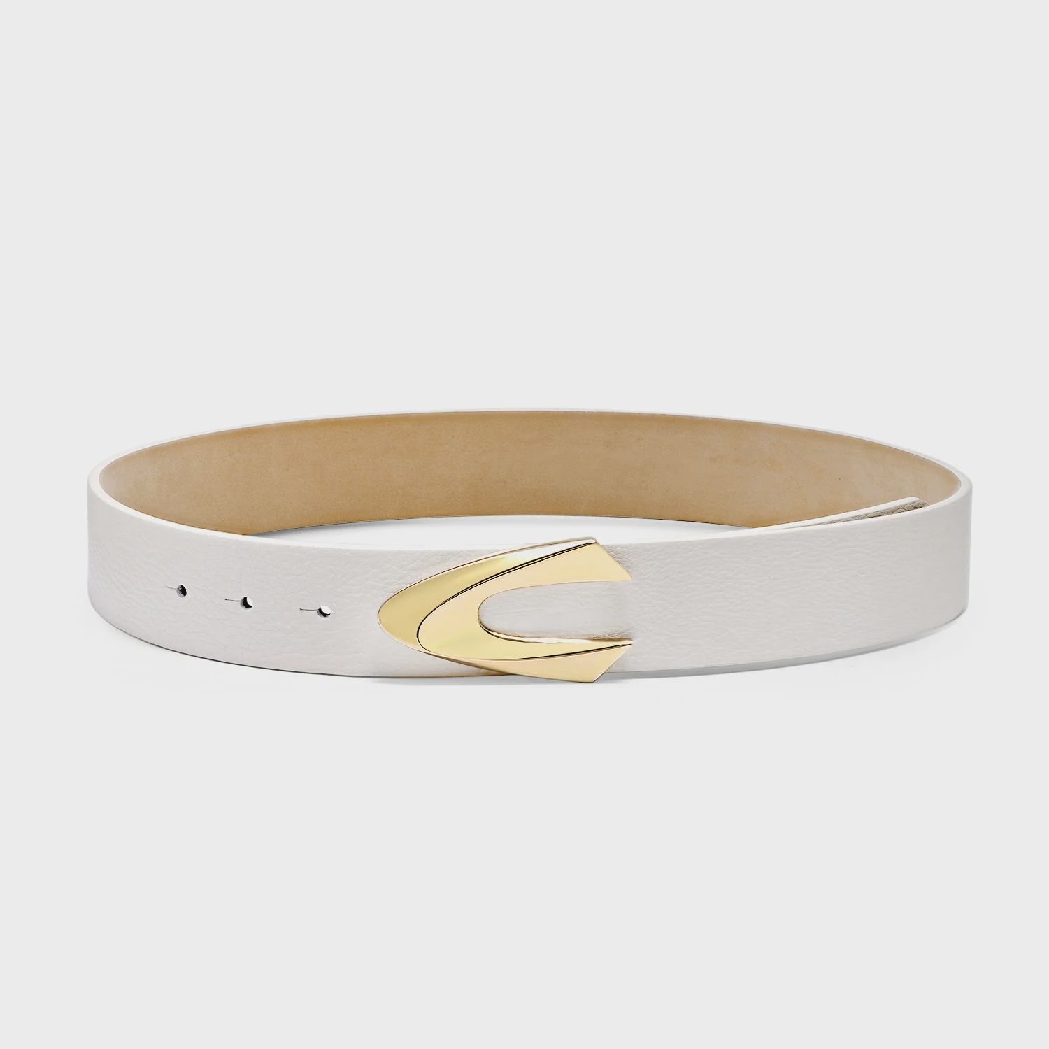 Laurel And Gold - Roxbury Belt Eggshell/Gold