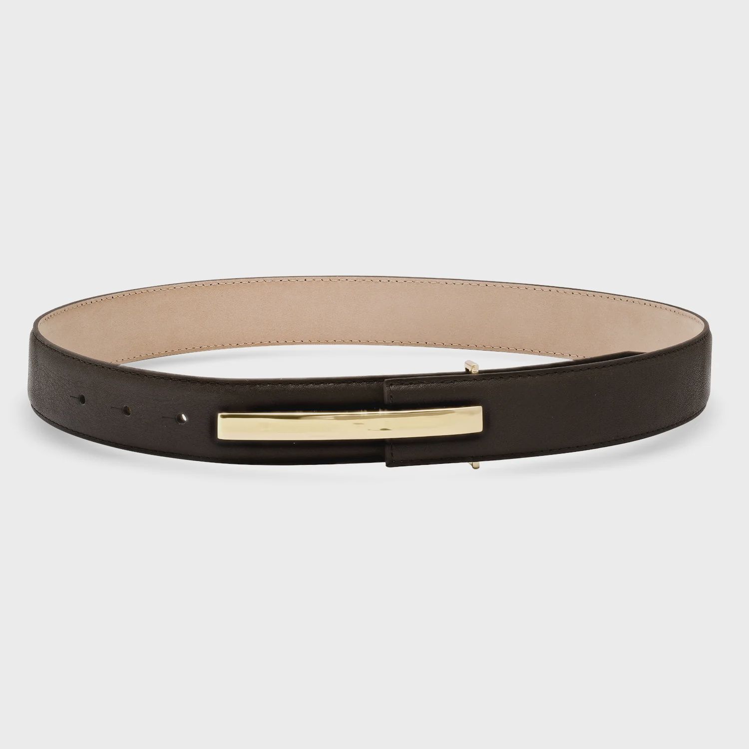 Laurel And Gold - Rosewood Belt Chocolate/Gold