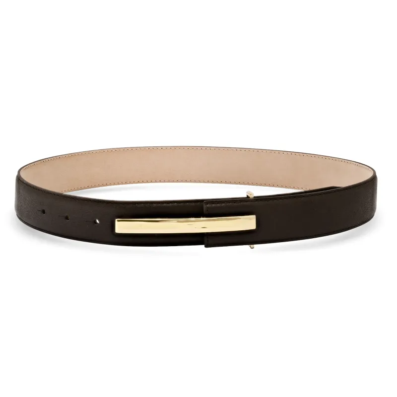 Laurel & Gold - Rosewood Belt Chocolate/Gold