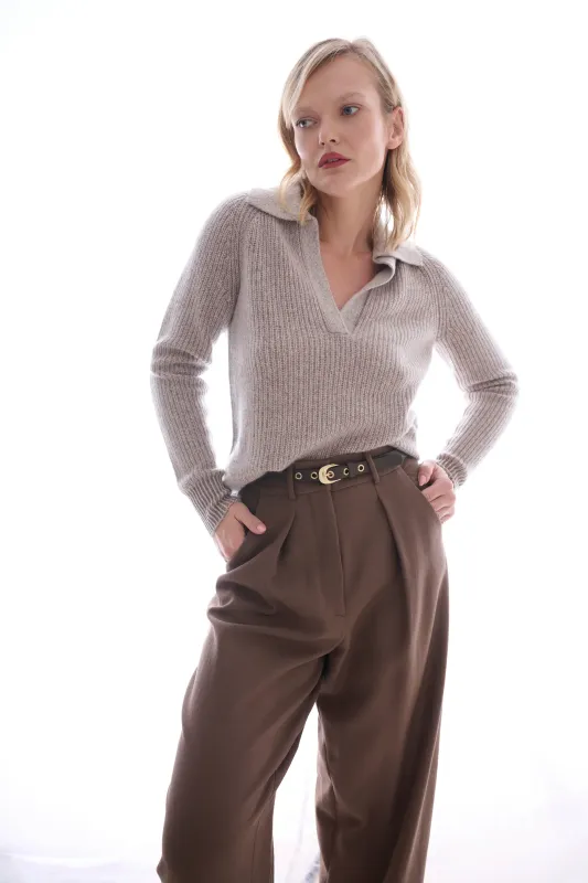 Laurel &amp; Gold - Sawtelle Belt Chocolate/Gold