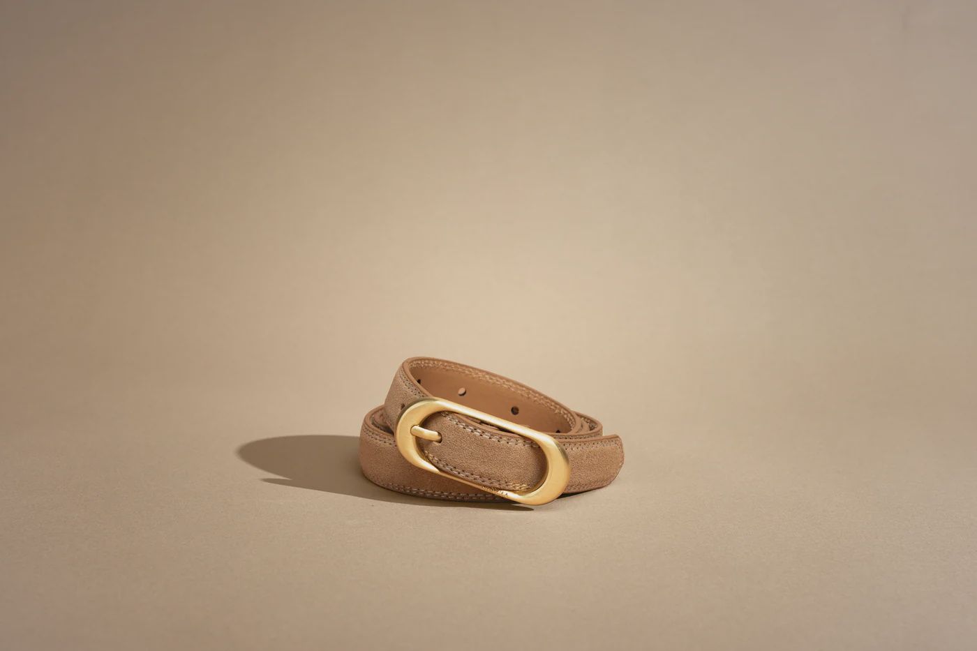 Sancia - Mira Belt Suede Leather Cashew