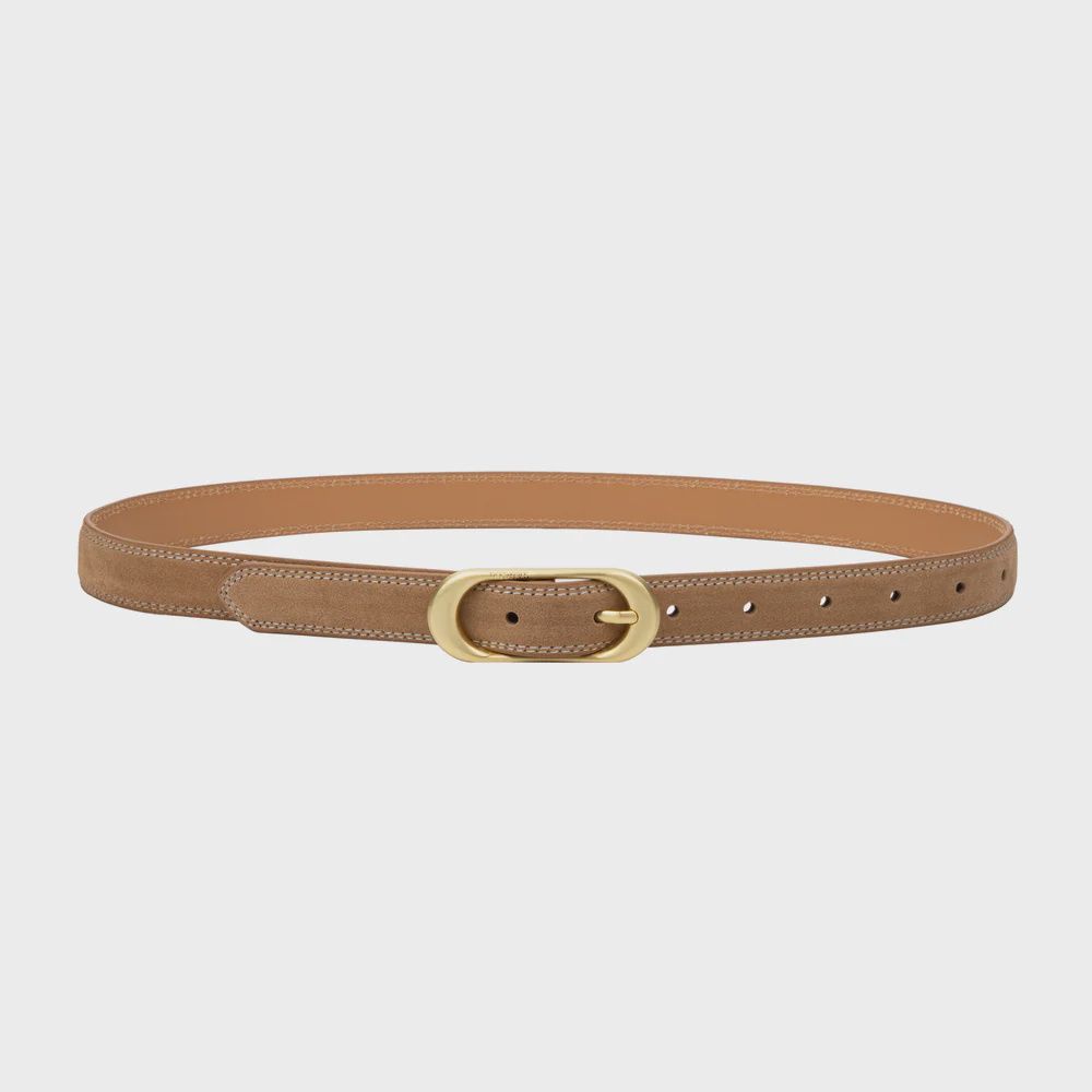 Sancia - Mira Belt Suede Leather Cashew