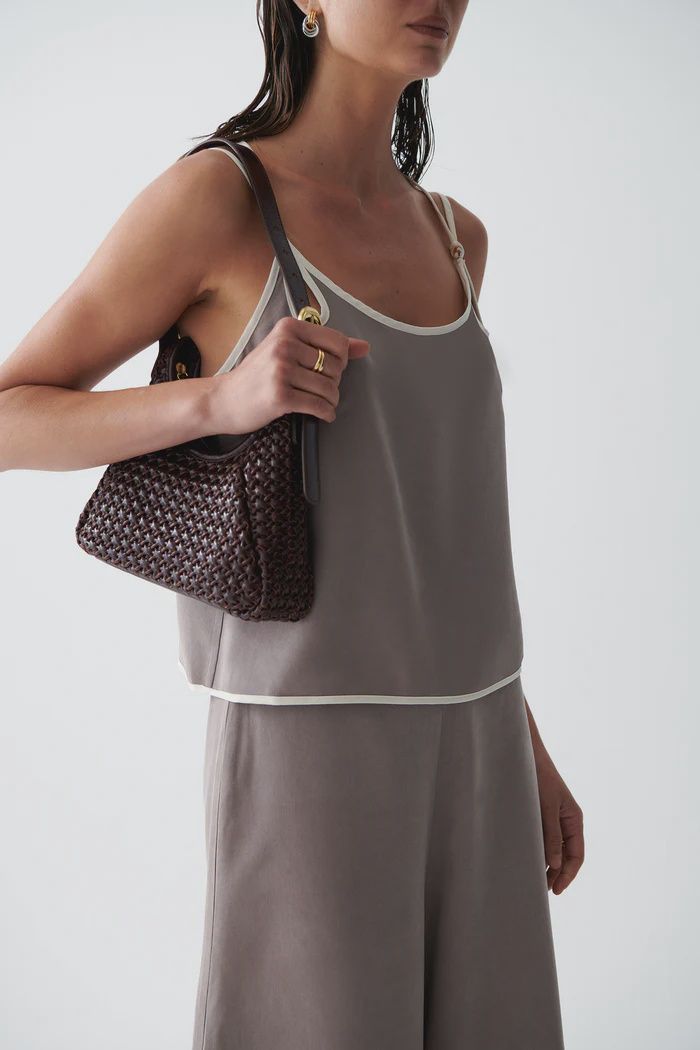 Sancia - Istria Bag Tisse Espresso Suede