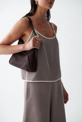 Sancia - Istria Bag Tisse Espresso Suede