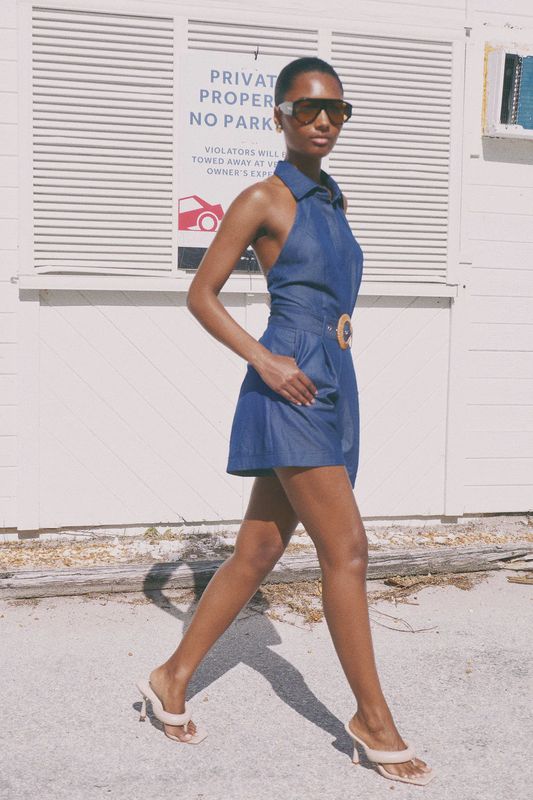 JS71 - Hogan Romper Indigo