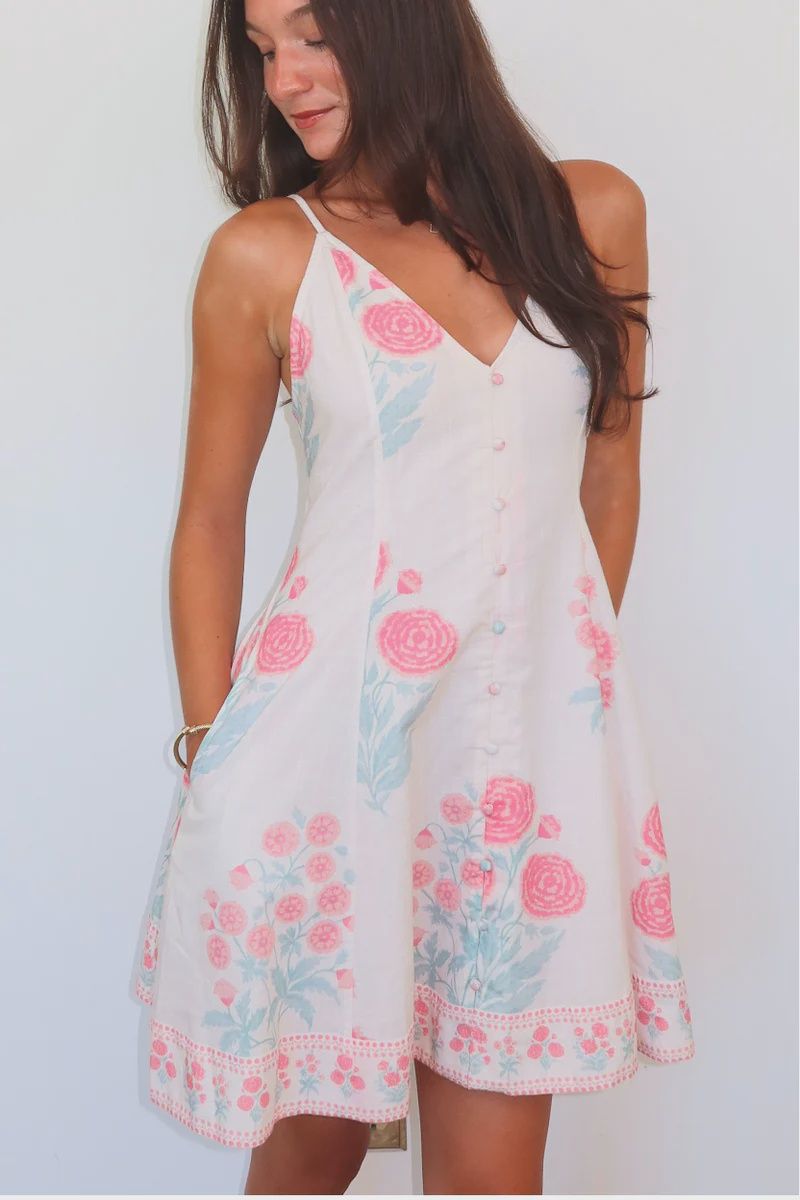 NIBI-MTK - Edie Mini Dress Blush Bloom