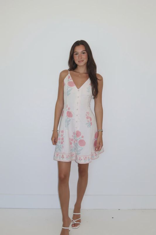 NIBI-MTK - Edie Mini Dress Blush Bloom