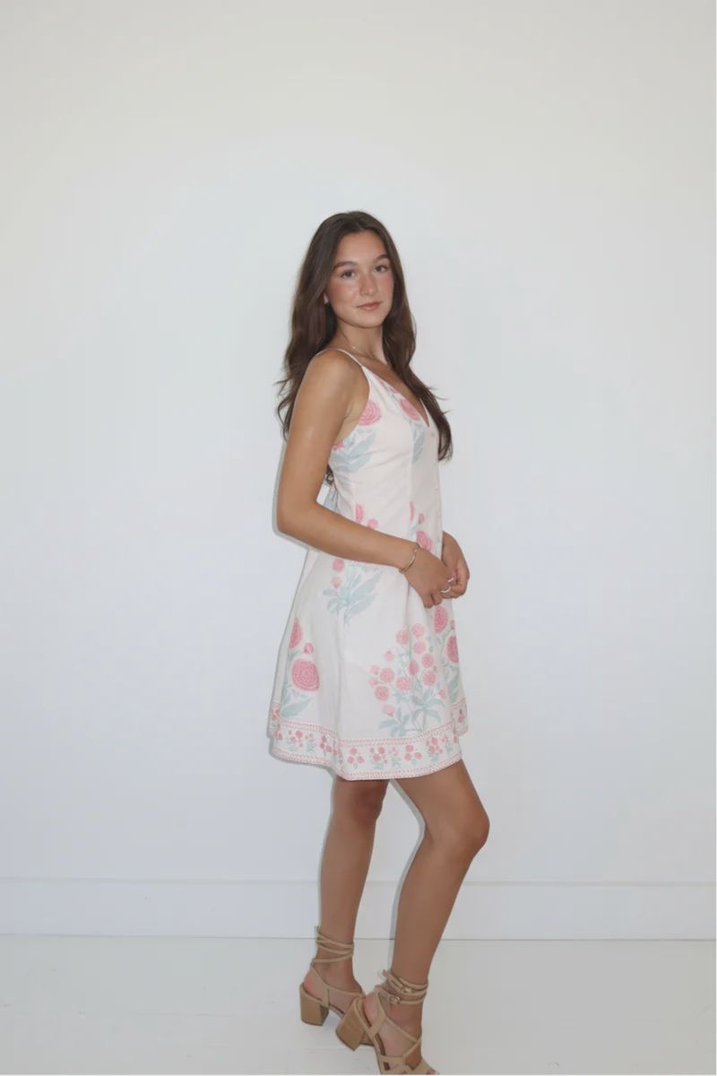 NIBI-MTK - Edie Mini Dress Blush Bloom