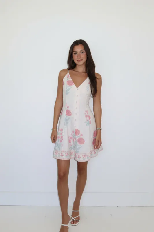NIBI-MTK - Edie Mini Dress Blush Bloom