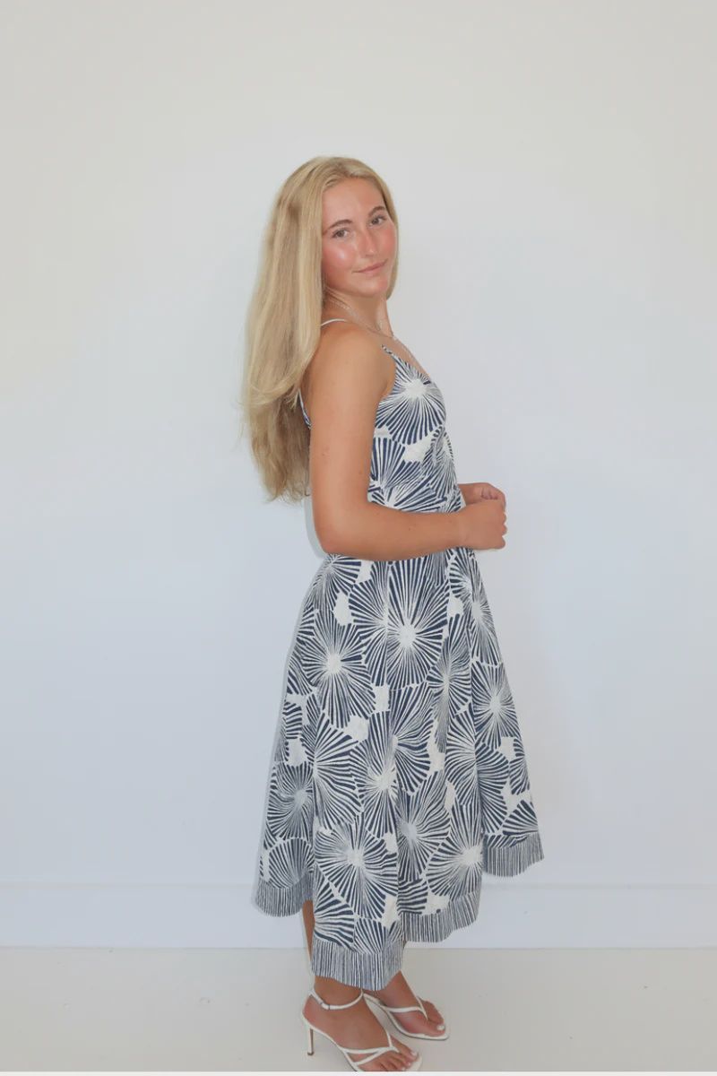 NIBI-MTK - Isabella Midi Dress Blue Nova