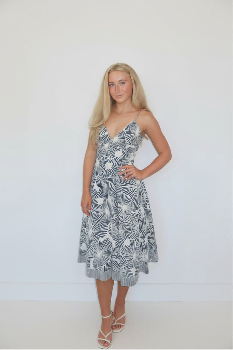 NIBI-MTK - Isabella Midi Dress Blue Nova
