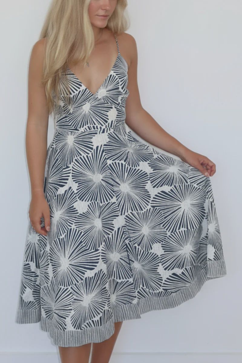 NIBI-MTK - Isabella Midi Dress Blue Nova