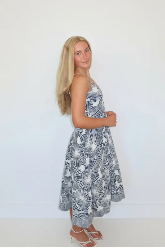 NIBI-MTK - Isabella Midi Dress Blue Nova
