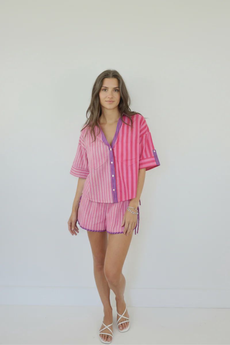 NIBI-MTK - Tori Tie Short Pink Summer Tie