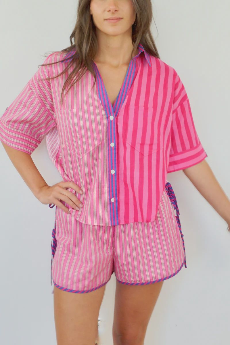 NIBI-MTK - Tori Tie Short Pink Summer Tie