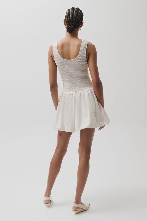 Pistola - Ilona Bubble Hem Dress Soft White