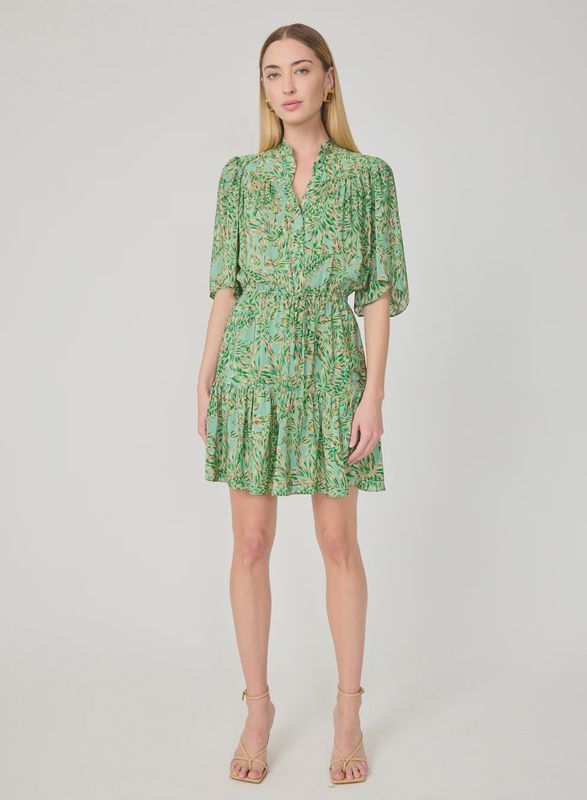 Gilner Farrar - Adelyn Mini Dress Palm Leaves