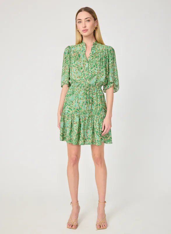 Gilner Farrar - Adelyn Mini Dress Palm Leaves