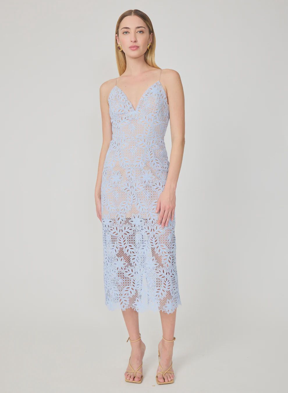 Gilner Farrar - Ayberlyn Midi Dress Baby Blue