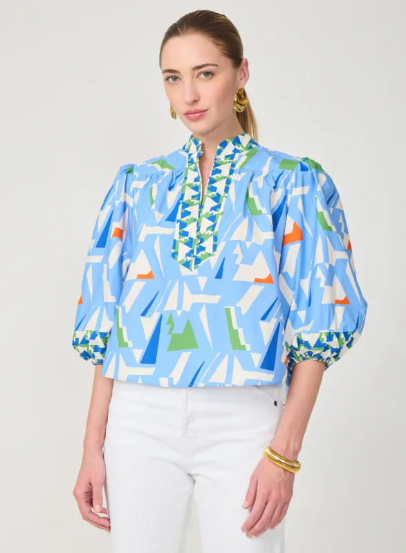 Gilner Farrar - Bethany Blouse Capri Print