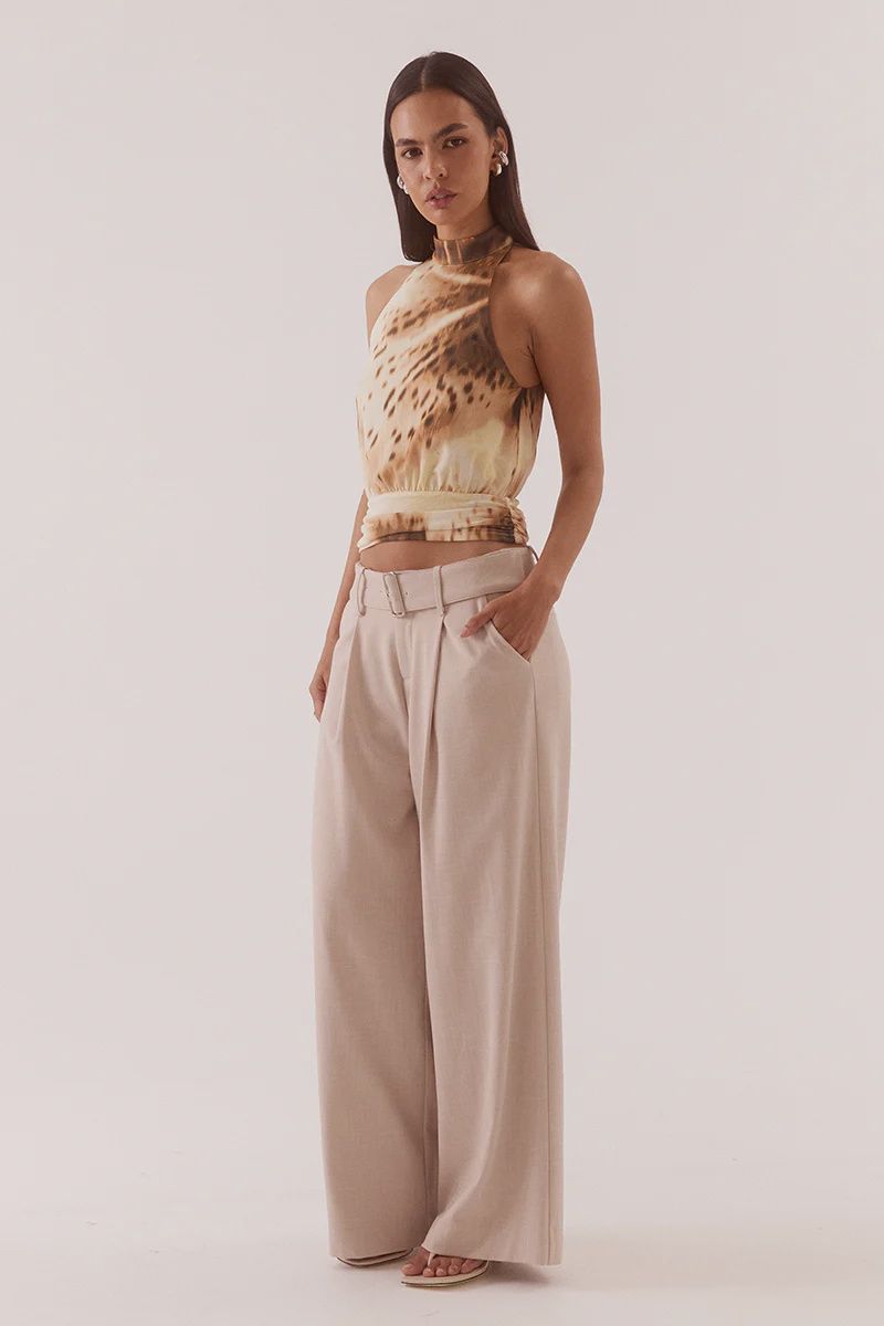Sovere - Odette Halter Top Lemon Orchid