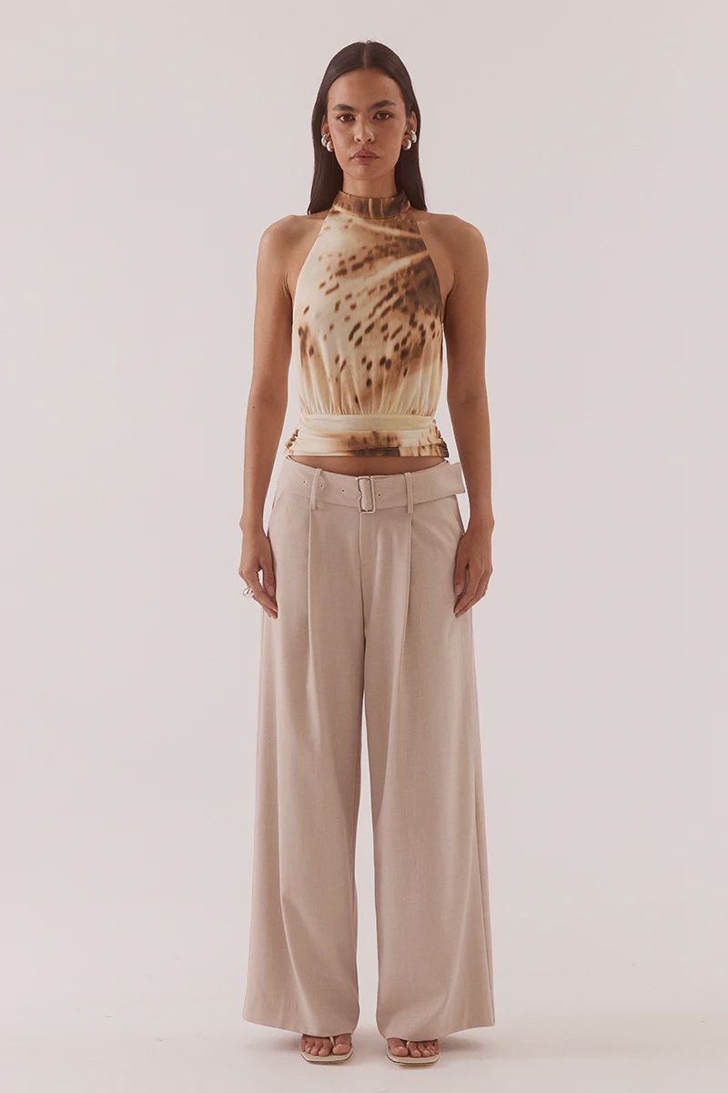 Sovere - Odette Halter Top Lemon Orchid