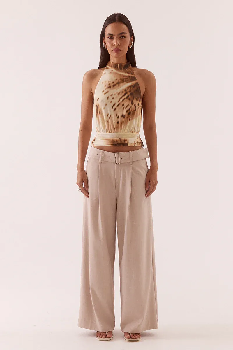 Sovere - Odette Halter Top Lemon Orchid