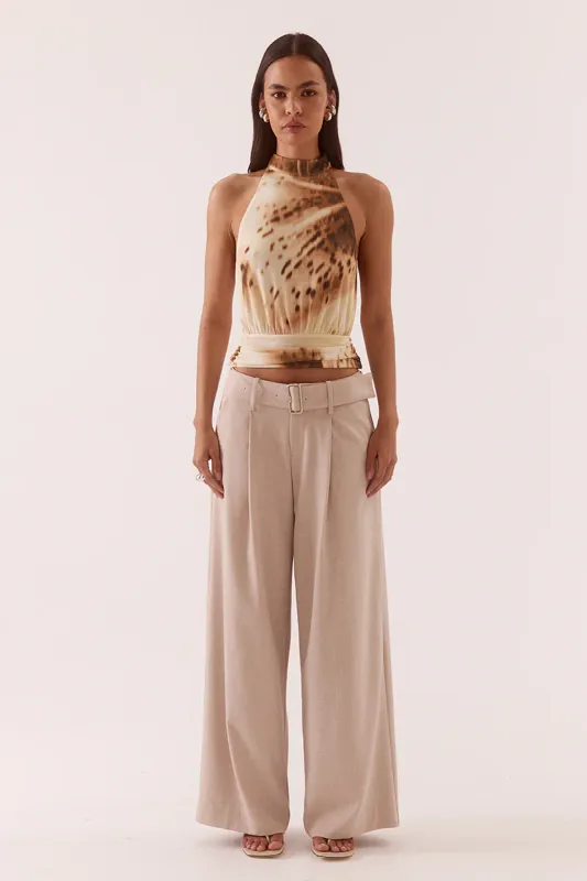 Sovere - Odette Halter Top Lemon Orchid