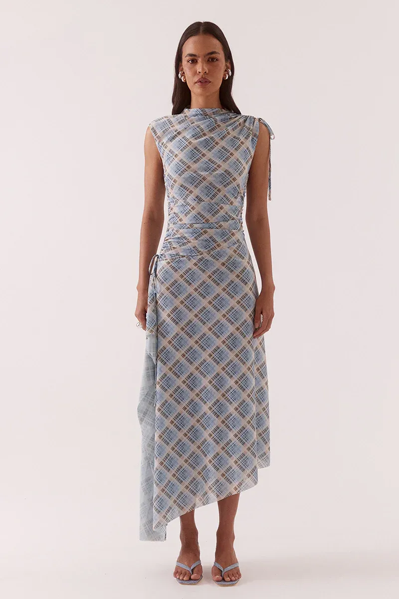 Sovere - Novalyn Plaid Sleeveless Dress Check Pallet