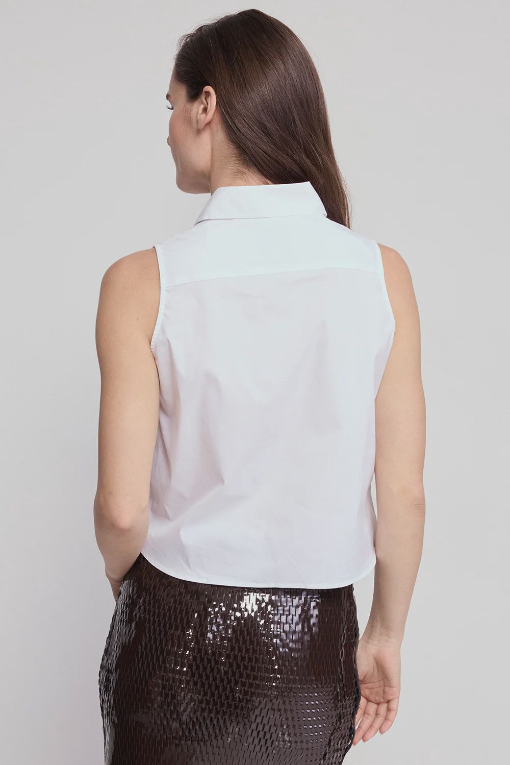 The Shirt - The Boxy Sleeveless Shirt White