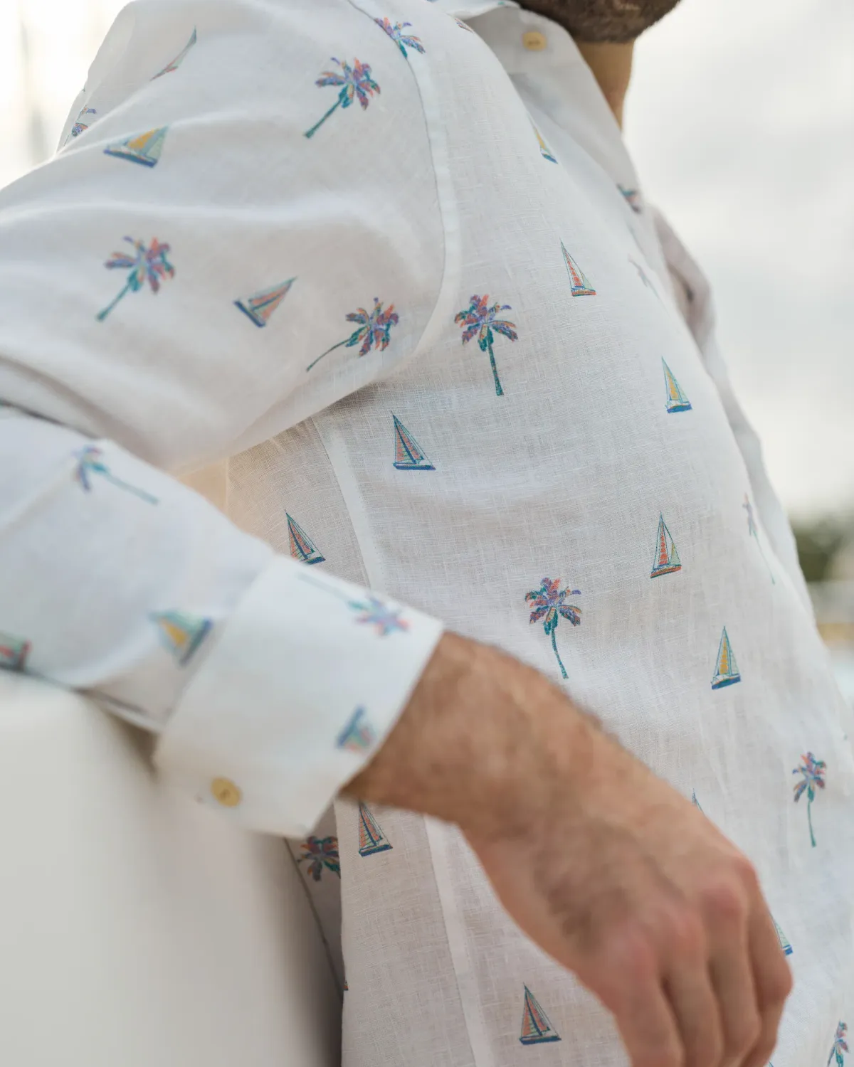 Kenny Flowers - The Yacht Club Long sleeve Linen Shirt