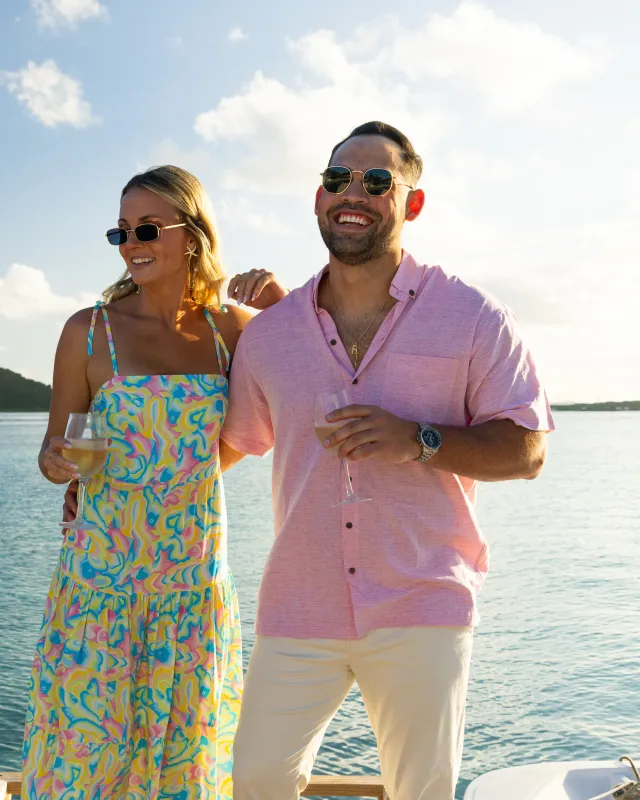 Kenny Flowers - The Rose Blusher Short Sleeve Pink Linen Shirt