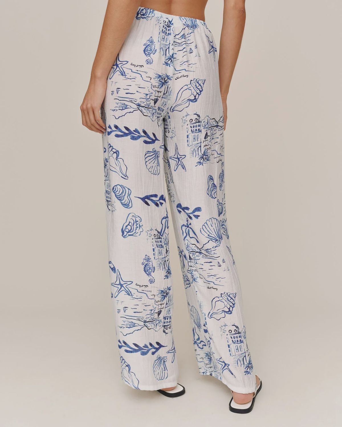 Bella Dahl - Wide Leg Beach Pant Riviera Print
