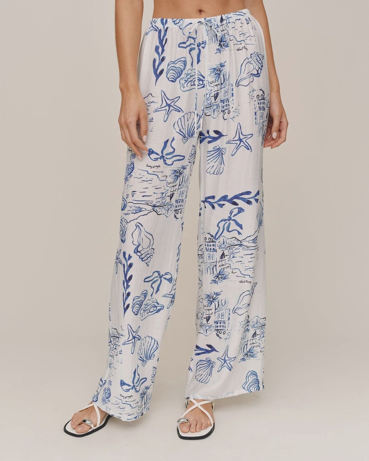 Bella Dahl - Wide Leg Beach Pant Riviera Print