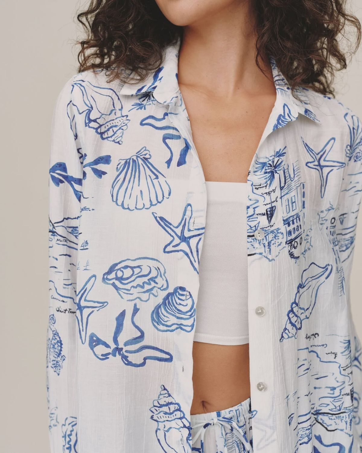 Bella Dahl - Classic Button Down Riviera Print