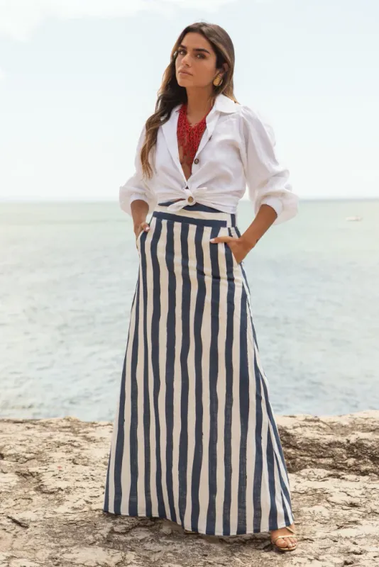 Sole - Mykonos Skirt Stripes Blue