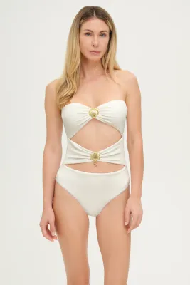 Adriana Pappas - Luca Swimsuit Oatmilk