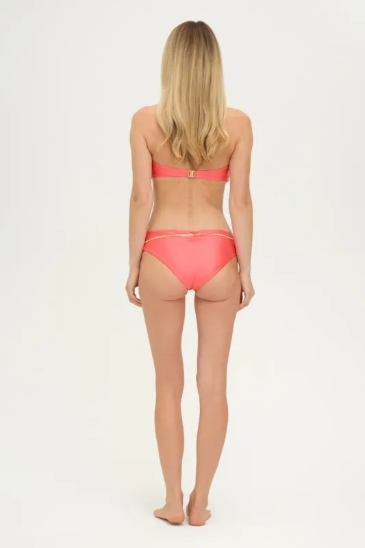 Adriana Pappas - Riviera Bottom W/Chain Coral Quartz